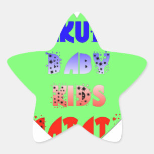 Creëer Uw eigen lumierige Baby van het Kind Ster Sticker