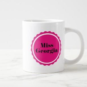 Creëer uw eigen luxe koningin mok! extra grote beker