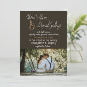 Creëer uw eigen luxe trouwuitnodiging kaart (Staand voorkant)