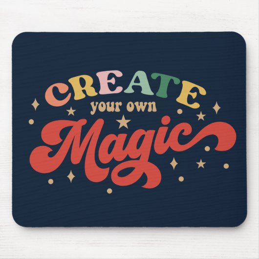 Creëer Uw eigen Magic Grl Pwr Girl Power Muismat (Voorkant)
