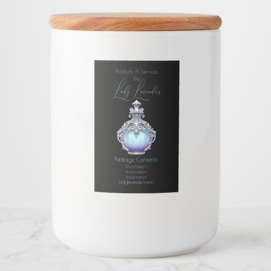 Creëer Uw eigen Magic Potion Apothecary Label Voedselcontainer Etiket (Voorkant)