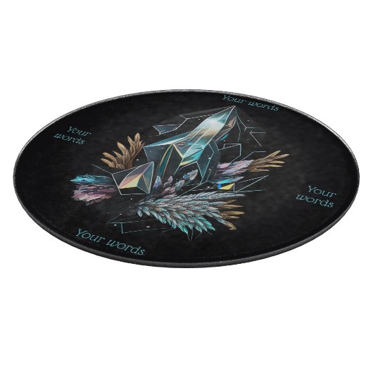 Creëer Uw eigen Magical Crystals Glass Altar Board Snijplank (Hoek)