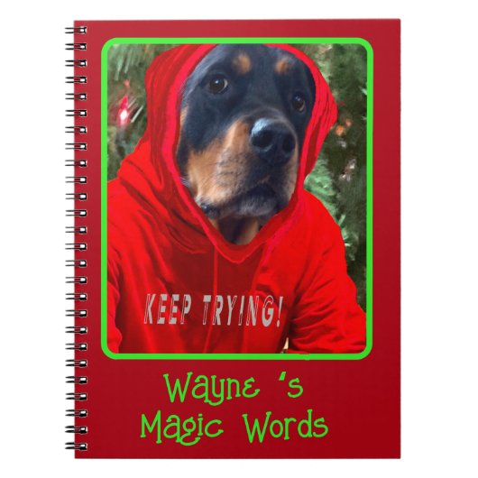Creëer Uw eigen Magische Rottweiler Notitieboek (Voorkant)