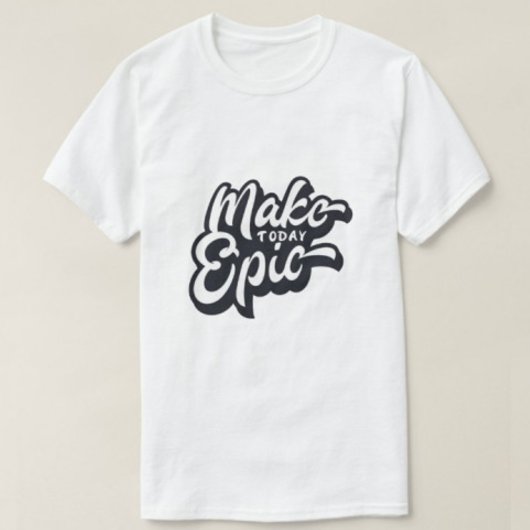 Creëer Uw eigen Make Today Epic Modern Wit Mannen T-shirt