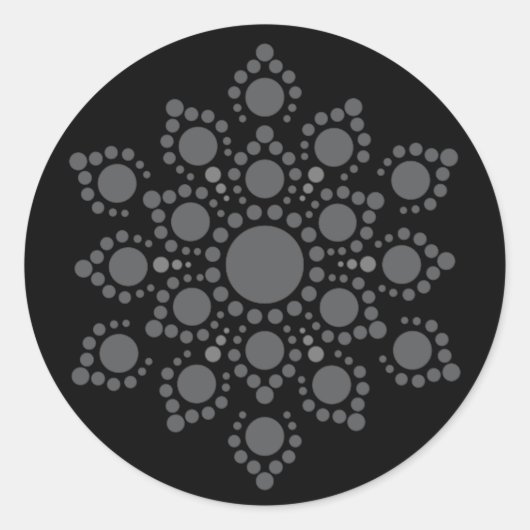 Creëer uw eigen Mandala Classic ronde Sticker (Voorkant)