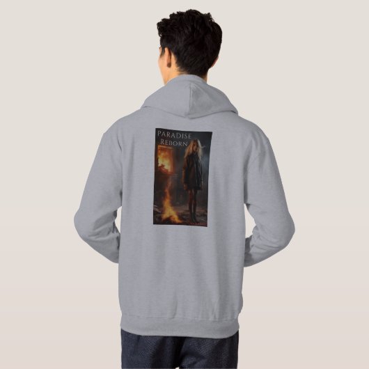 Creëer Uw eigen Mannen Klantenoverhemd Hoodie (Achterkant volledig)