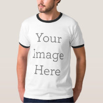 Creëer Uw eigen Mannen Ringer T-Shirt