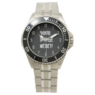 Creëer uw eigen Mannen roestvrij stalen trombocyte Horloge
