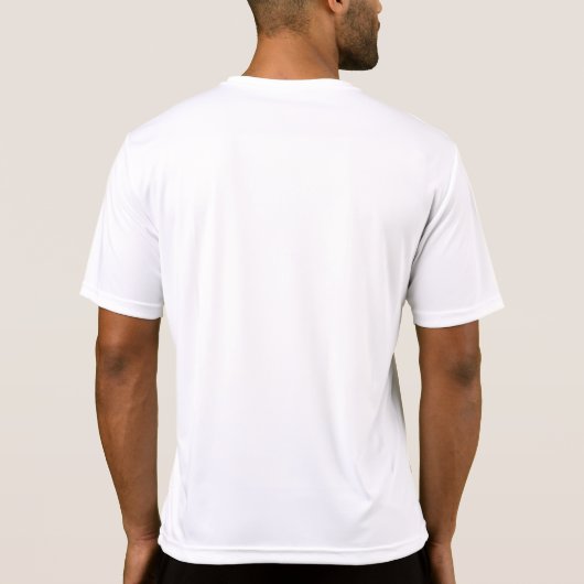 Creëer Uw eigen Mannen Sport-Tek Actief T-shirt (Achterkant)