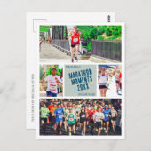 Creëer uw eigen Marathon hardloop foto Briefkaart (Voorkant / Achterkant)