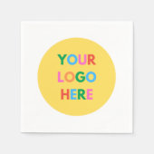 Creëer Uw eigen merk BedrijfsLogo Servet (Voorkant)