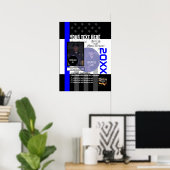 Creëer Uw Eigen met 3 afbeeldingen en 9 lijnen tek Poster (Thuiskantoor)