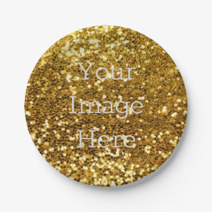 Creëer Uw eigen metalen Folie Glitter Faux Papieren Bordje