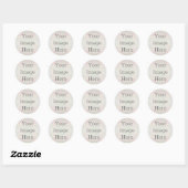 Creëer Uw eigen Metallic Iriserende Opal Glitter Ronde Sticker (Vel)