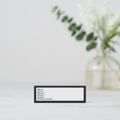 Creëer Uw eigen Mini Visitekaartje (Staand voorkant)