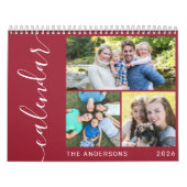 Creëer uw eigen minimaal 3 foto's collage script kalender (Hoes)