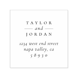 Creëer Uw eigen minimalistische bruiloft retour ad Zelfinktende Stempel