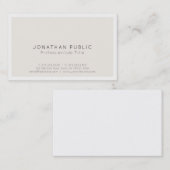 Creëer uw eigen modern, minimalistisch assortiment visitekaartje (Voorkant / Achterkant)