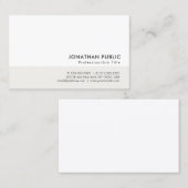 Creëer uw eigen modern, minimalistisch lesontwerp visitekaartje (Voorkant / Achterkant)