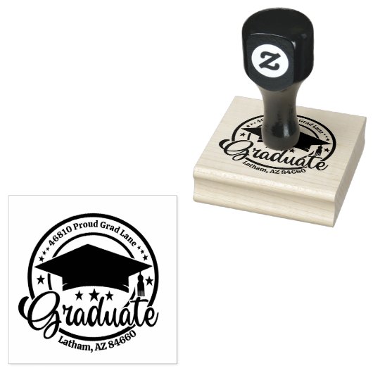 Creëer Uw eigen, modern retouradres Rubberstempel (Gestempeld)