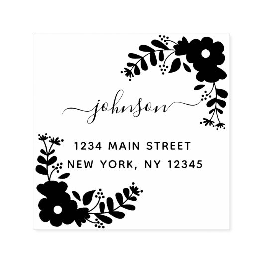 Creëer Uw eigen modern retouradres Zelfinkkend Zelfinktende Stempel (Design)