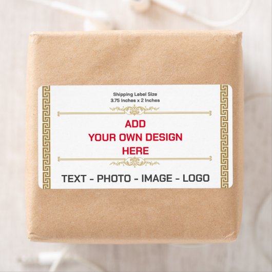 Creëer uw eigen Modern Simple Shipping Label (Insitu)