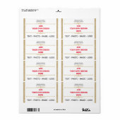 Creëer uw eigen Modern Simple Shipping Label (Full Sheet)