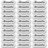 Creëer Uw Eigen Moderne Aangepaste Naam van het Ma Sticker (Voorkant)