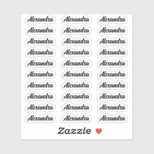 Creëer Uw Eigen Moderne Aangepaste Naam van het Ma Sticker (Vel)