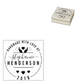 Creëer Uw eigen moderne ambacht "Handgemaakt met l Rubberstempel (Gestempeld)