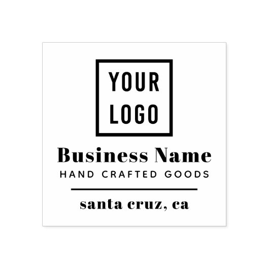 Creëer Uw Eigen Moderne Douane Bedrijf Logo Rubberstempel (Afrduk)