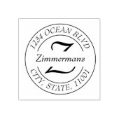 Creëer Uw eigen, moderne eenvoudige monogram Rubberstempel (Afrduk)