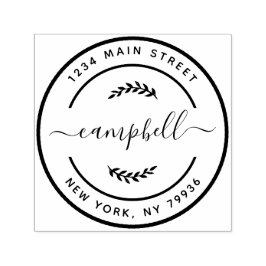 Creëer Uw eigen, moderne familienaam Return-adres Zelfinktende Stempel