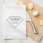 Creëer uw eigen moderne fotocollage bloem theedoek (Quarter Fold)