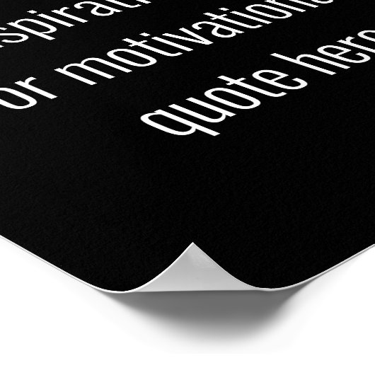 Creëer Uw eigen  moderne Inspirerend prijsopgave Poster (Hoek)