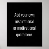 Creëer Uw eigen  moderne Inspirerend prijsopgave Poster (Voorkant)