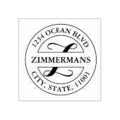 Creëer Uw eigen moderne kalligrafie Elegante Logo Rubberstempel (Afrduk)