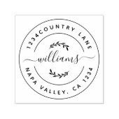 Creëer Uw eigen, moderne Ronde Rendement, zelfinkt Zelfinktende Stempel (Design)