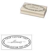 Creëer Uw eigen moderne ronde retour Rubberstempel (Gestempeld)