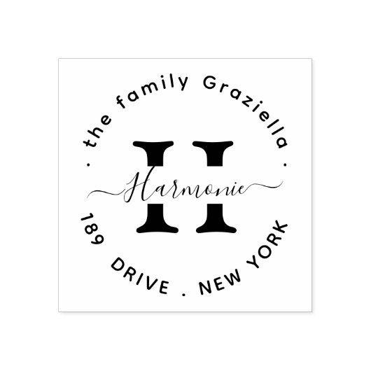 Creëer Uw eigen moderne ronde Rubberstempel (Afrduk)