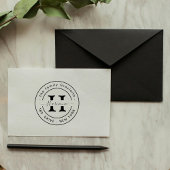 Creëer Uw eigen moderne ronde Rubberstempel