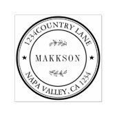 Creëer Uw Eigen Moderne Ronde Terugkeer Zelf-Inkt Zelfinktende Stempel (Design)