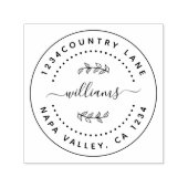 Creëer Uw eigen moderne ronde Zelfinktende Stempel (Design)