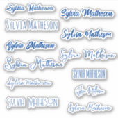 Creëer Uw eigen moderne stijlvolle naam Sticker (Voorkant)