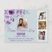 Creëer uw eigen Moederdag collage bloem Briefkaart (Voorkant)