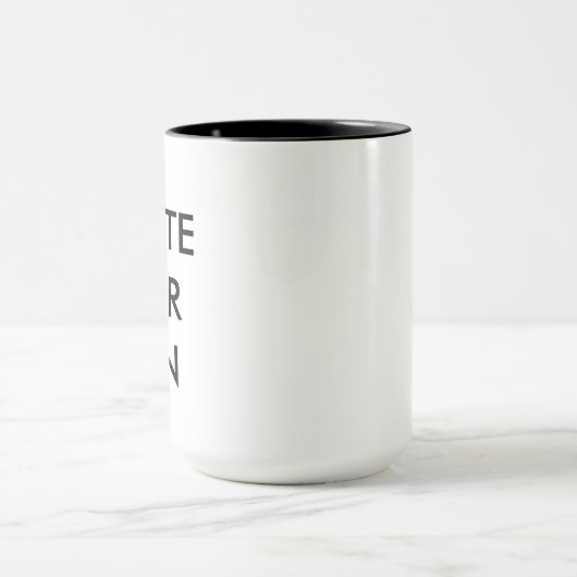 Creëer Uw eigen  Mok BLACK (Midden)