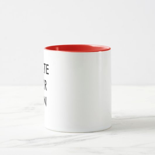 Creëer Uw eigen  Mok ROOD (Midden)