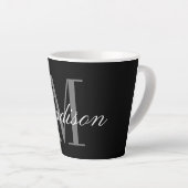 Creëer Uw eigen monogram Initiaal Latte Mok (Rechterhoek)
