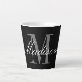 Creëer Uw eigen monogram Initiaal Latte Mok (Voorkant)