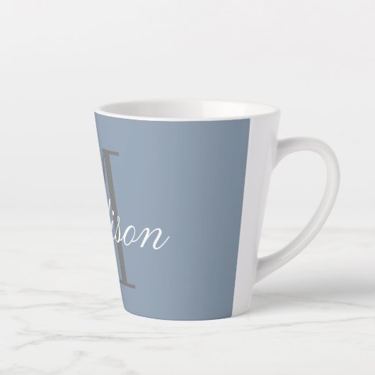 Creëer Uw eigen monogram Initiaal Latte Mok (Rechts)
